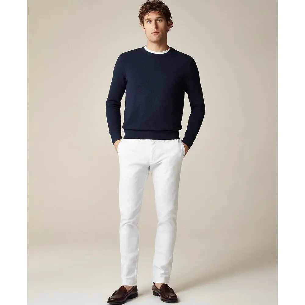 J. Crew 484 Slim-fit stretch chino pant in White size 35/32